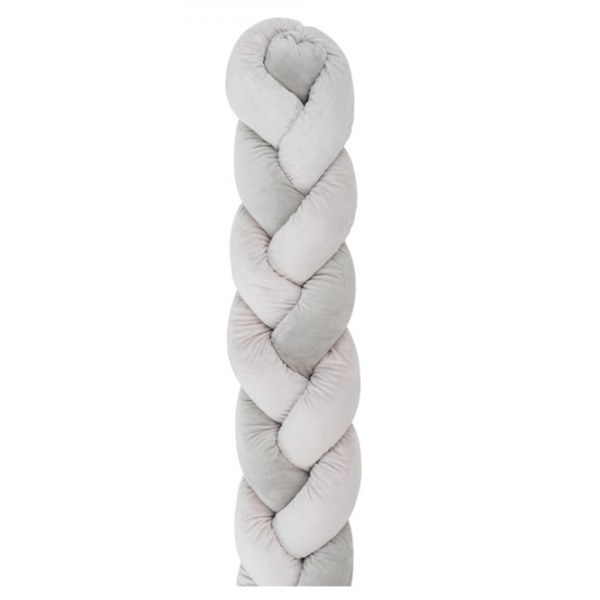 Bară de protecție impletită pentru pătuț Kikka Boo 31109050002  Blue / Pluș  photo 2 Bară de protecție impletită pentru pătuț Kikka Boo 31109050002  Blue / Pluș  photo 2