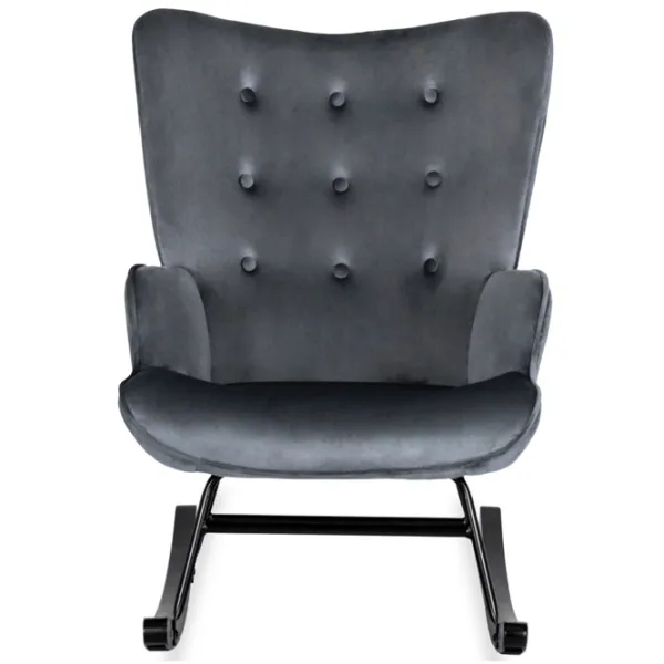 Fotoliu balansoar Mebel Elite Elis Black Gray photo 1 Fotoliu balansoar Mebel Elite Elis Black Gray photo 1
