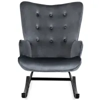 Fotoliu balansoar Mebel Elite Elis Black Gray