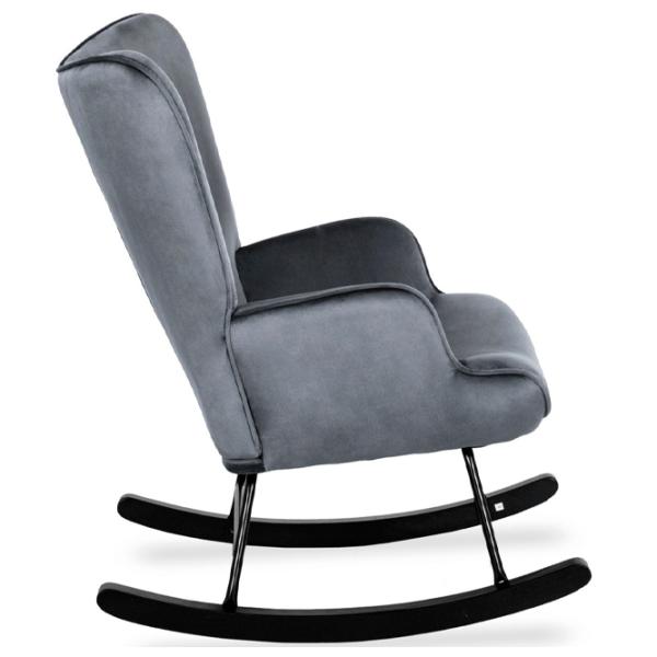 Fotoliu balansoar Mebel Elite Elis Black Gray photo 5 Fotoliu balansoar Mebel Elite Elis Black Gray photo 5