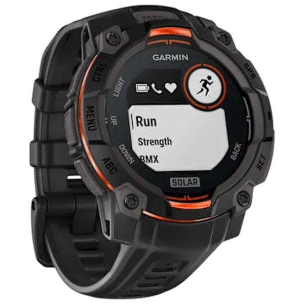 Ceas inteligent Garmin Instinct 3 Solar  1.1" / 45 mm / Black - Black / 010-02934-00 photo 6 Ceas inteligent Garmin Instinct 3 Solar  1.1" / 45 mm / Black - Black / 010-02934-00 photo 6