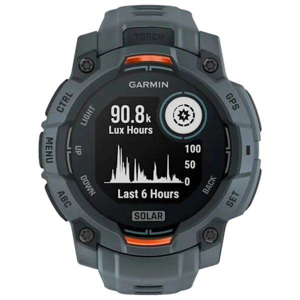 Ceas inteligent Garmin Instinct 3 Solar  1.1" / 45 mm / Gray - Twilight / 010-02934-01 photo 2