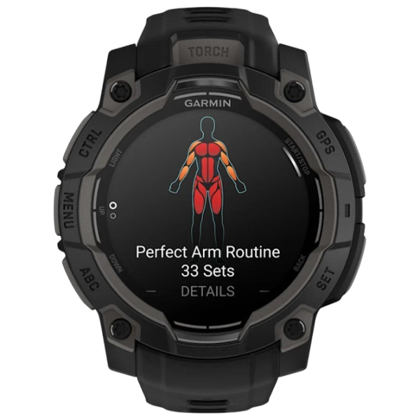 Умные часы Garmin Instinct 3  1.2" / 45 мм / Черный - Чёрный / 010-02936-00 photo 2