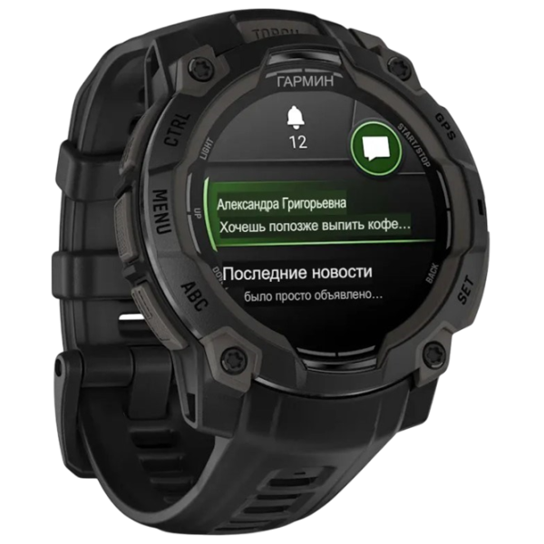 Умные часы Garmin Instinct 3  1.2" / 45 мм / Черный - Чёрный / 010-02936-00 photo 3