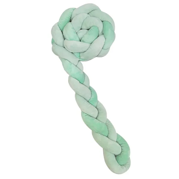 Bară de protecție impletită pentru pătuț Kikka Boo 41109050140  Mint / Pluș  photo 1 Bară de protecție impletită pentru pătuț Kikka Boo 41109050140  Mint / Pluș  photo 1