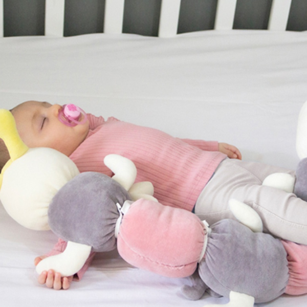 Protectie interioară pentru pătuț BabyJem 675 Multicolor / Pluș  photo 4