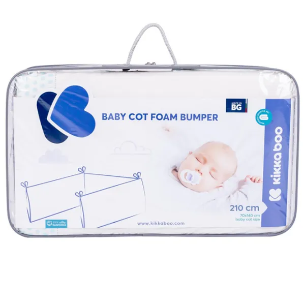 Protectie interioară pentru pătuț Kikka Boo Puppy on Balloon,  White / Bumbac photo 1