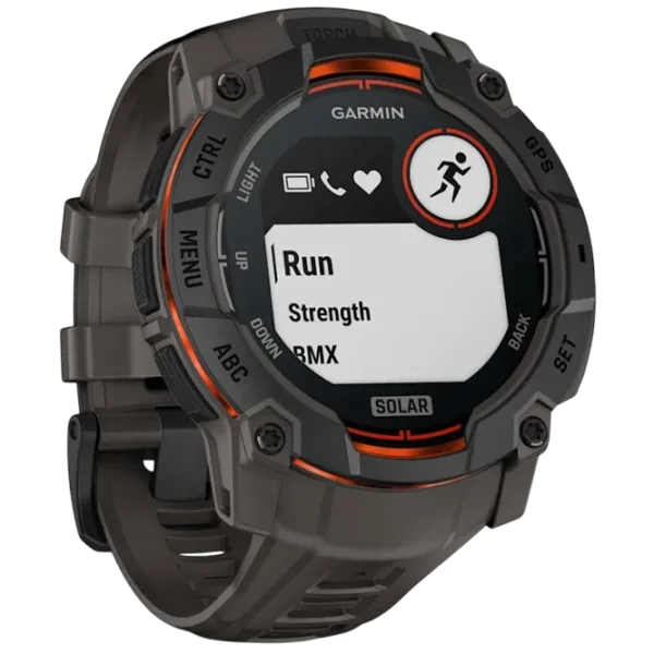 Умные часы Garmin Instinct 3 Solar  1.1" / 50 мм / Черный - Древесный уголь / 010-02935-00 photo 3