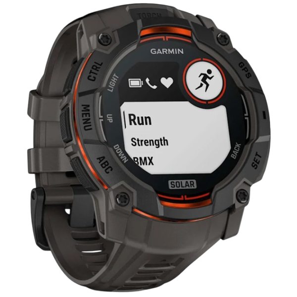 Умные часы Garmin Instinct 3 Solar  1.1" / 50 мм / Черный - Древесный уголь / 010-02935-00 photo 3