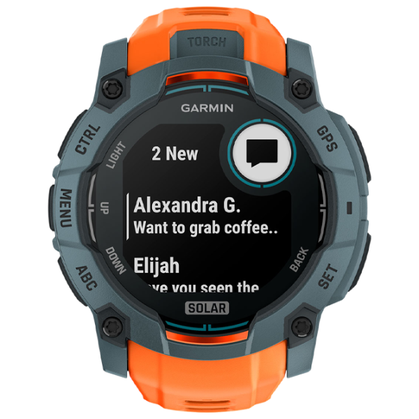 Умные часы Garmin Instinct 3 Solar  1.1" / 50 мм / Серый - Солнцестояние / 010-02935-01 photo 2