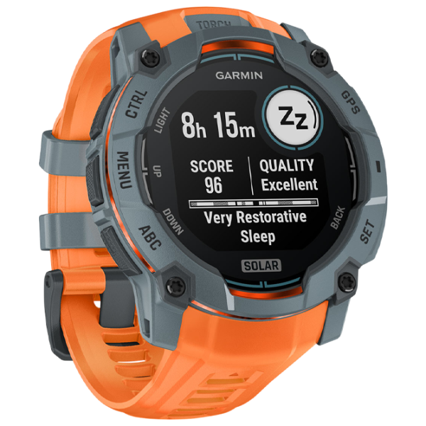 Умные часы Garmin Instinct 3 Solar  1.1" / 50 мм / Серый - Солнцестояние / 010-02935-01 photo 3