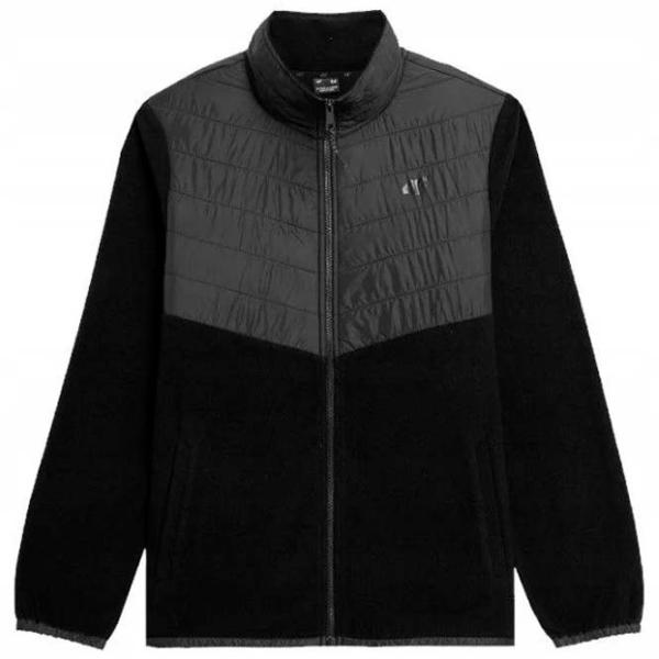 Jachetă pentru bărbați 4F Men's fleece plm014a Semi-sezon / Black photo 1