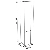 Dulap penal Aquatoria 153 Sirius L/R Pe perete / DSP / White photo 4