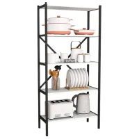 Стеллаж Nex Home 13-05-08 ЛДСП / White Black