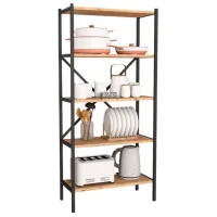 Стеллаж Nex Home 13-05-02 ЛДСП / Дуб Черный