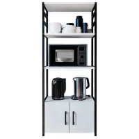 Etajeră Nex Home 28-04-01 Metal / White Black photo 2