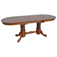 Set masă și scaune Evelin HV-33V Ovală / Lemn / Brown photo 4