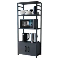 Стеллаж Nex Home 28-04-08 Металл / Антрацитовый черный