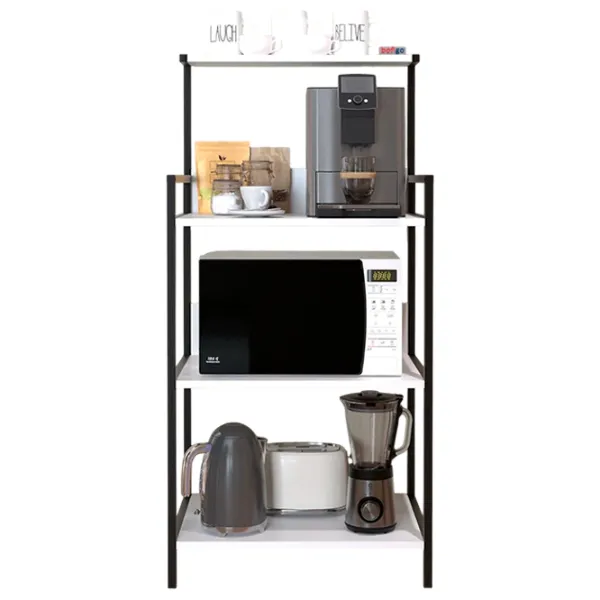 Etajeră Nex Home 28-01-01 Metal / White Black photo 2 Etajeră Nex Home 28-01-01 Metal / White Black photo 2