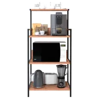 Стеллаж Nex Home 28-01-02 Металл / Дуб Черный photo 2