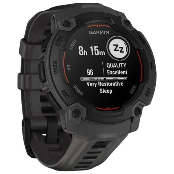 Ceas inteligent Garmin Instinct E  0.9" / 45 mm / Black - Charcoal / 010-02933-00 photo 3