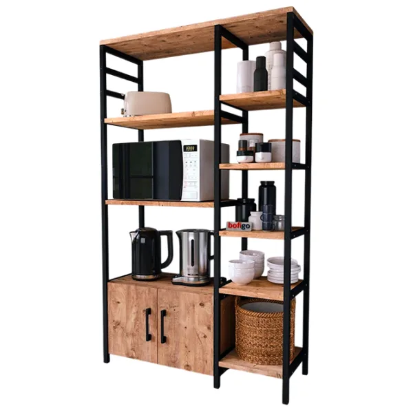 Стеллаж Nex Home 28-08-02 Металл / Дуб Черный photo 1 Стеллаж Nex Home 28-08-02 Металл / Дуб Черный photo 1
