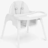 Scaun de masă Kikka Boo Jammy (31004010179) / 6 luni / White photo 5