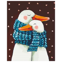 Картина по номерам BrushMe Согревающие объятия BS53877 50 x 40 см / Вертикальная