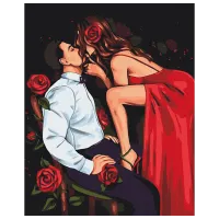 Картина по номерам BrushMe Страсть роз BS53902 50 x 40 см / Вертикальная