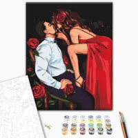 Картина по номерам BrushMe Страсть роз BS53902 50 x 40 см / Вертикальная photo 3