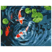 Pictură pe numere BrushMe Iaz japonez BS53999 50 x 40 cm / Orizontală