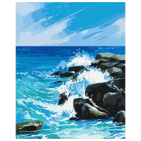 Картина по номерам BrushMe Форма воды BS54003 50 x 40 см / Вертикальная