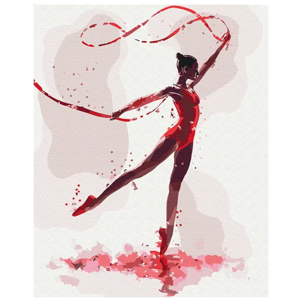 Pictură pe numere BrushMe Gimnastă magică BS54109 50 x 40 cm / Verticală photo 1