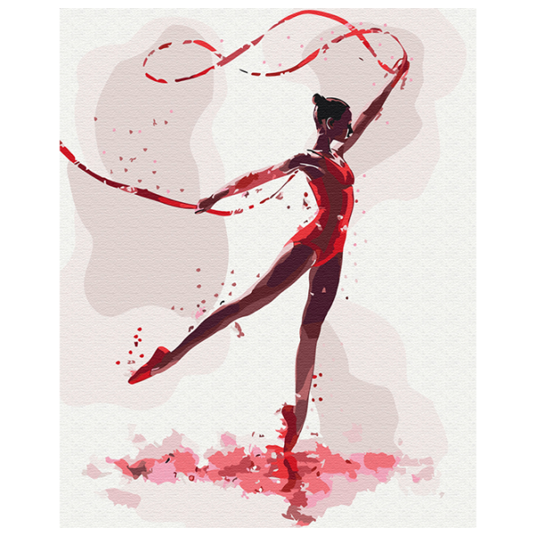 Pictură pe numere BrushMe Gimnastă magică BS54109 50 x 40 cm / Verticală photo 1
