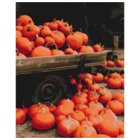 Pictură pe numere BrushMe Peisaj de toamna BS52369 50 x 40 cm / Verticală