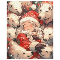 Картина по номерам BrushMe Полярные объятия BS53851 50 x 40 см / Вертикальная