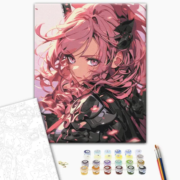 Pictură pe numere BrushMe Prințesa războinică BS53827 50 x 40 cm / Verticală photo 2 Pictură pe numere BrushMe Prințesa războinică BS53827 50 x 40 cm / Verticală photo 2