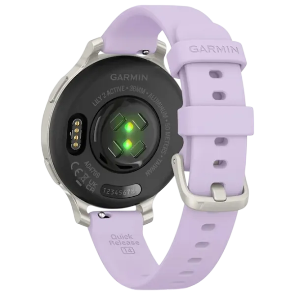 Ceas inteligent Garmin Lily 2 Active  1" / 38 mm / Silver - Purple / 010-02891-01 photo 4 Ceas inteligent Garmin Lily 2 Active  1" / 38 mm / Silver - Purple / 010-02891-01 photo 4