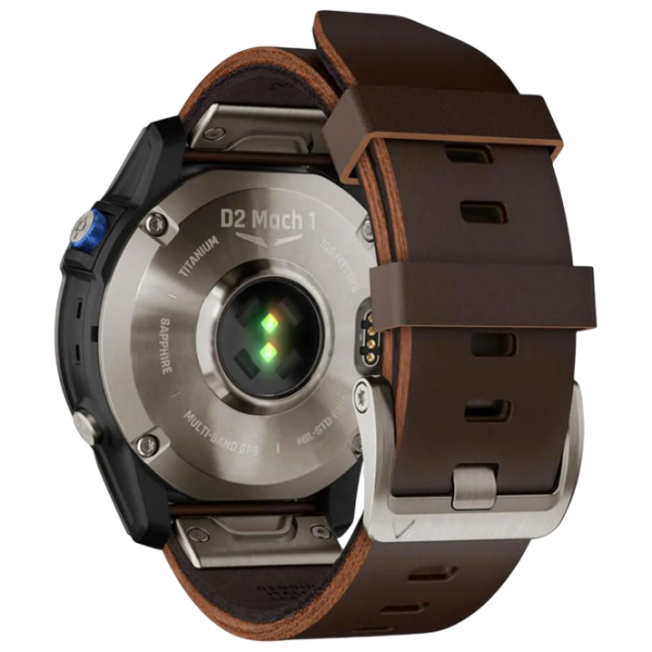 Ceas inteligent Garmin D2 Mach 1 Aviator  1.3" / 33 mm / Titanium - Brown / 010-02582-55 photo 5 Ceas inteligent Garmin D2 Mach 1 Aviator  1.3" / 33 mm / Titanium - Brown / 010-02582-55 photo 5