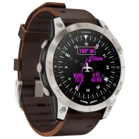 Умные часы Garmin D2 Mach 1 Aviator 1.3" / 33 мм / Титан - Коричневый / 010-02582-55 photo 6