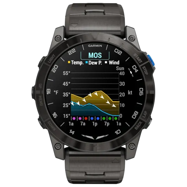 Ceas inteligent Garmin D2 Mach 1 Pro Aviator  1.4" / 35.56 mm / Black - Black / 010-02804-81 photo 2 Ceas inteligent Garmin D2 Mach 1 Pro Aviator  1.4" / 35.56 mm / Black - Black / 010-02804-81 photo 2