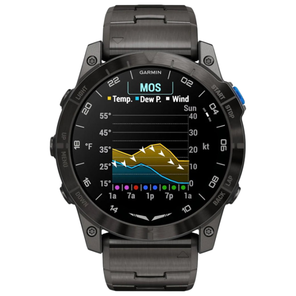 Ceas inteligent Garmin D2 Mach 1 Pro Aviator  1.4" / 35.56 mm / Black - Black / 010-02804-81 photo 2 Ceas inteligent Garmin D2 Mach 1 Pro Aviator  1.4" / 35.56 mm / Black - Black / 010-02804-81 photo 2