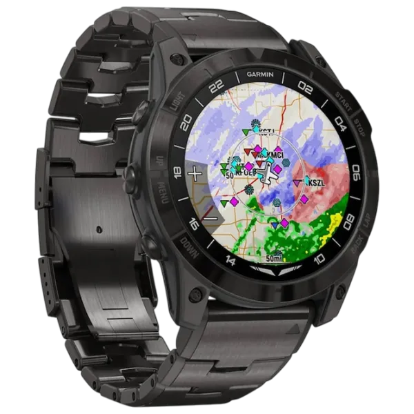 Ceas inteligent Garmin D2 Mach 1 Pro Aviator  1.4" / 35.56 mm / Black - Black / 010-02804-81 photo 3 Ceas inteligent Garmin D2 Mach 1 Pro Aviator  1.4" / 35.56 mm / Black - Black / 010-02804-81 photo 3