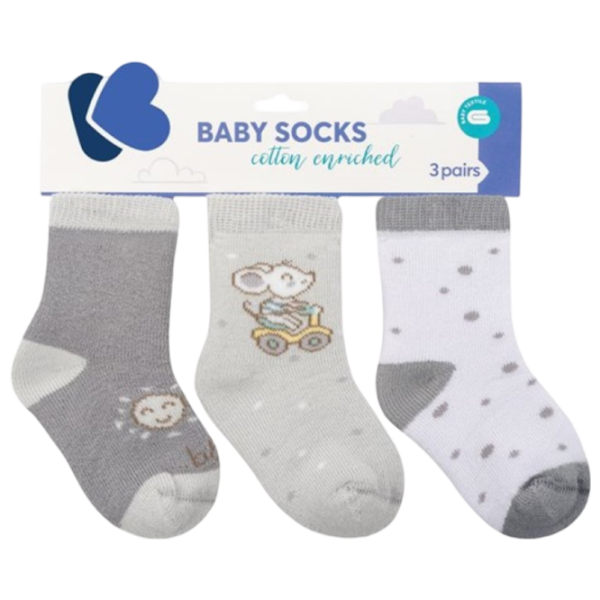 Șosete unisex Kikka Boo Joyful Mice  / Gray photo 1