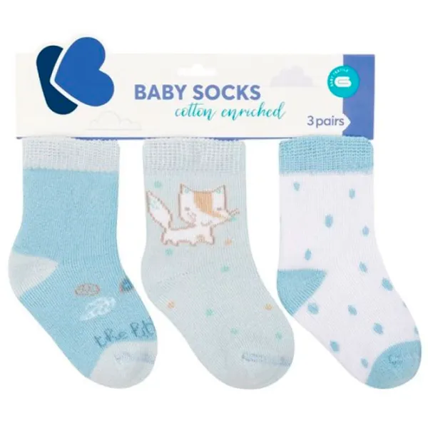 Șosete unisex Kikka Boo Little Fox  / Blue photo 1 Șosete unisex Kikka Boo Little Fox  / Blue photo 1