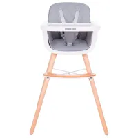 Стульчик для кормления Kikka Boo Woody (31004010082) / 6 месяцев / Серый 