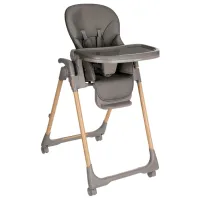 Стульчик для кормления Kikka Boo Olive (31004010180) / 6 месяцев / Тёмно-серый 