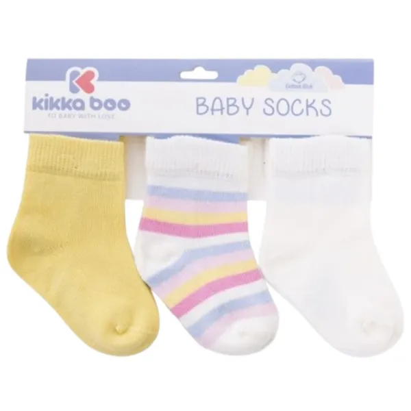 Șosete unisex Kikka Boo Stripes  / Yellow photo 1 Șosete unisex Kikka Boo Stripes  / Yellow photo 1