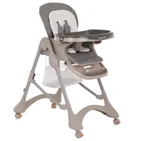 Стульчик для кормления Glamvers Camilla (45385) / 3 месяца / Серый 