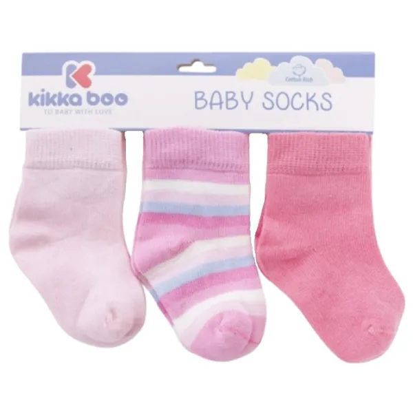 Șosete pentru fete Kikka Boo Stripes  / Pink photo 1